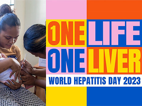 One life - one liver. Welt-Hepatitis-Tag 2023 Kampagne zum Welt-Hepatitis-Tag 2023